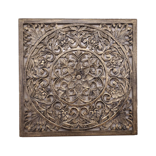 Antique Gold Floral Wall Panel large