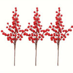 Christmas Red Berry Branches