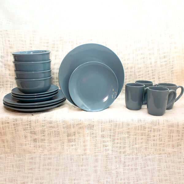 Serene Blue Design Dinner Set