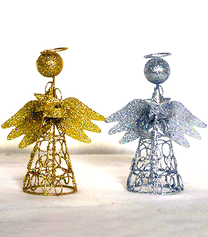 Glitter Angel Christmas Decorations