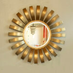 Gold Sunflower Statement Mirror 90cm