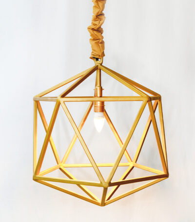 Pentagon Chandelier - Gold 29K