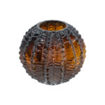 Amber-Globe-Textured-Glass-Vase