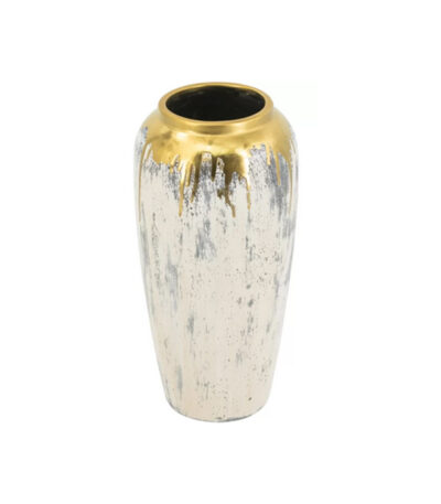 Gold-Drip-Glazed-Ceramic-Vase