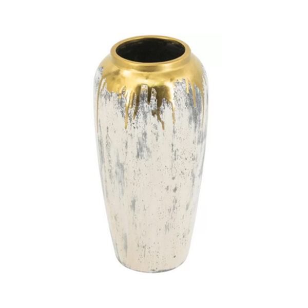 Gold-Drip-Glazed-Ceramic-Vase