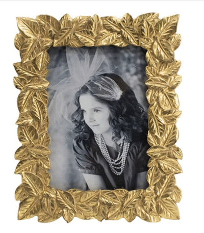 Golden Ivy Leaf Photo Frame