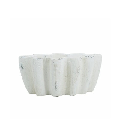 Wavy-White-Cement-Bowl-Planter