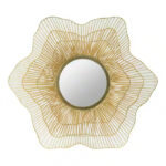 Gold Wire Bloom Mirror- 27”