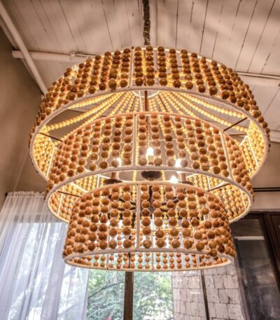 3 Tier Beaded Chandelier